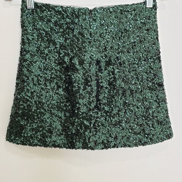 Cooperative Sequence Emerald Green Mini Skirt - Picture 2 of 8